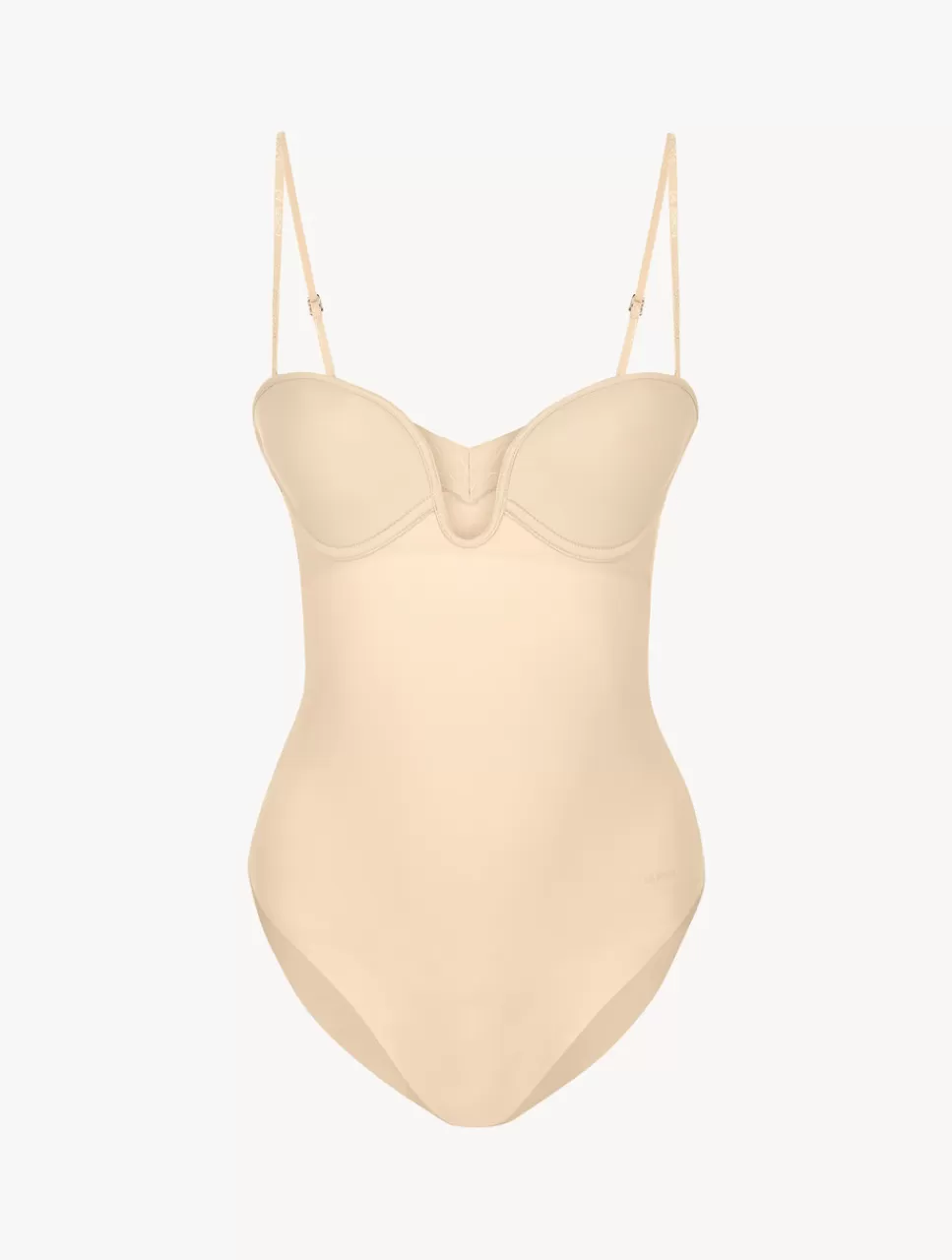 Fashion Body Imbottito Con Ferretto E Scollo A U Color Caffellatte Body e Corsetti | Shapewear
