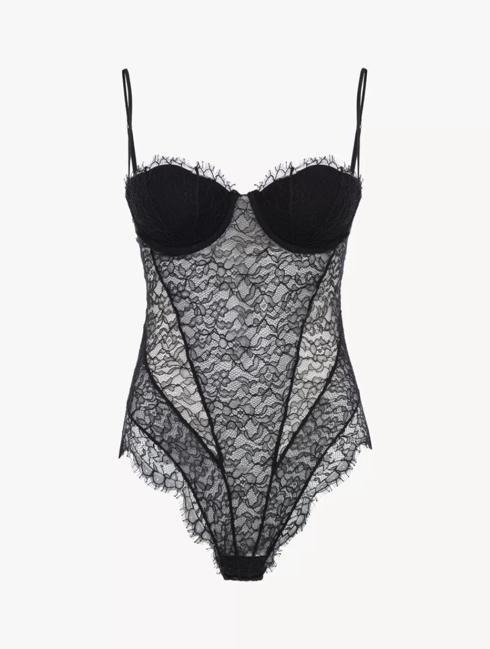 New Body In Pizzo Color Onice Body e Corsetti