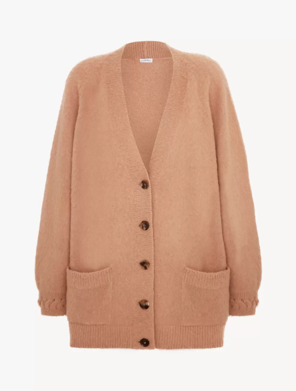 New Cardigan In Misto Lana Di Alpaca Color Cammello Loungewear