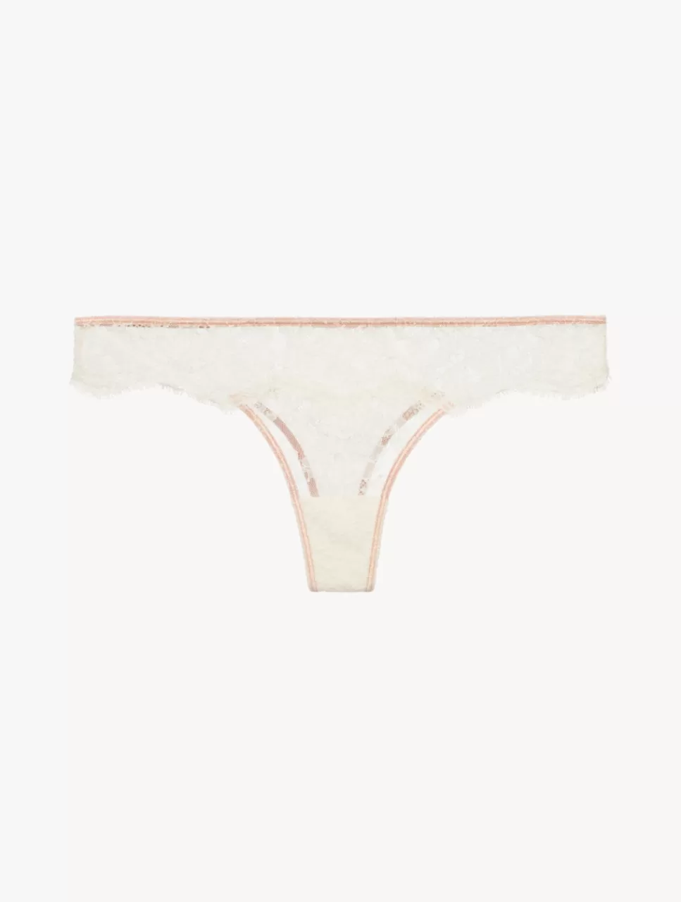 Hot Perizoma In Chiaro E Rosa Pallido Con Pizzo Leavers Perizomi & tanga