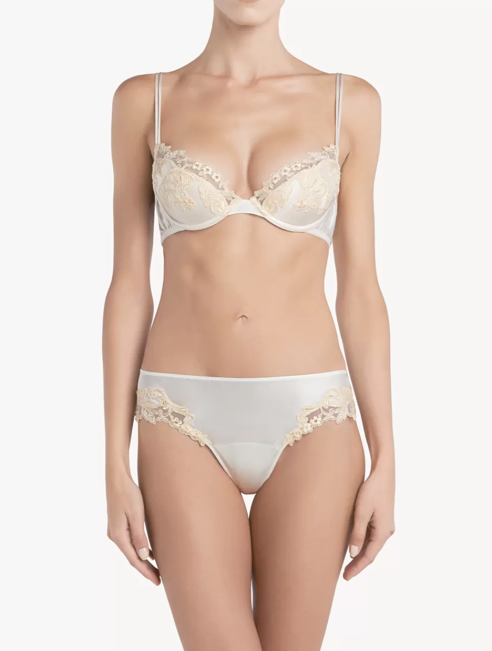 Flash Sale Perizoma In Raso Di Seta Con Ricamo A Frastaglio Perizomi & tanga