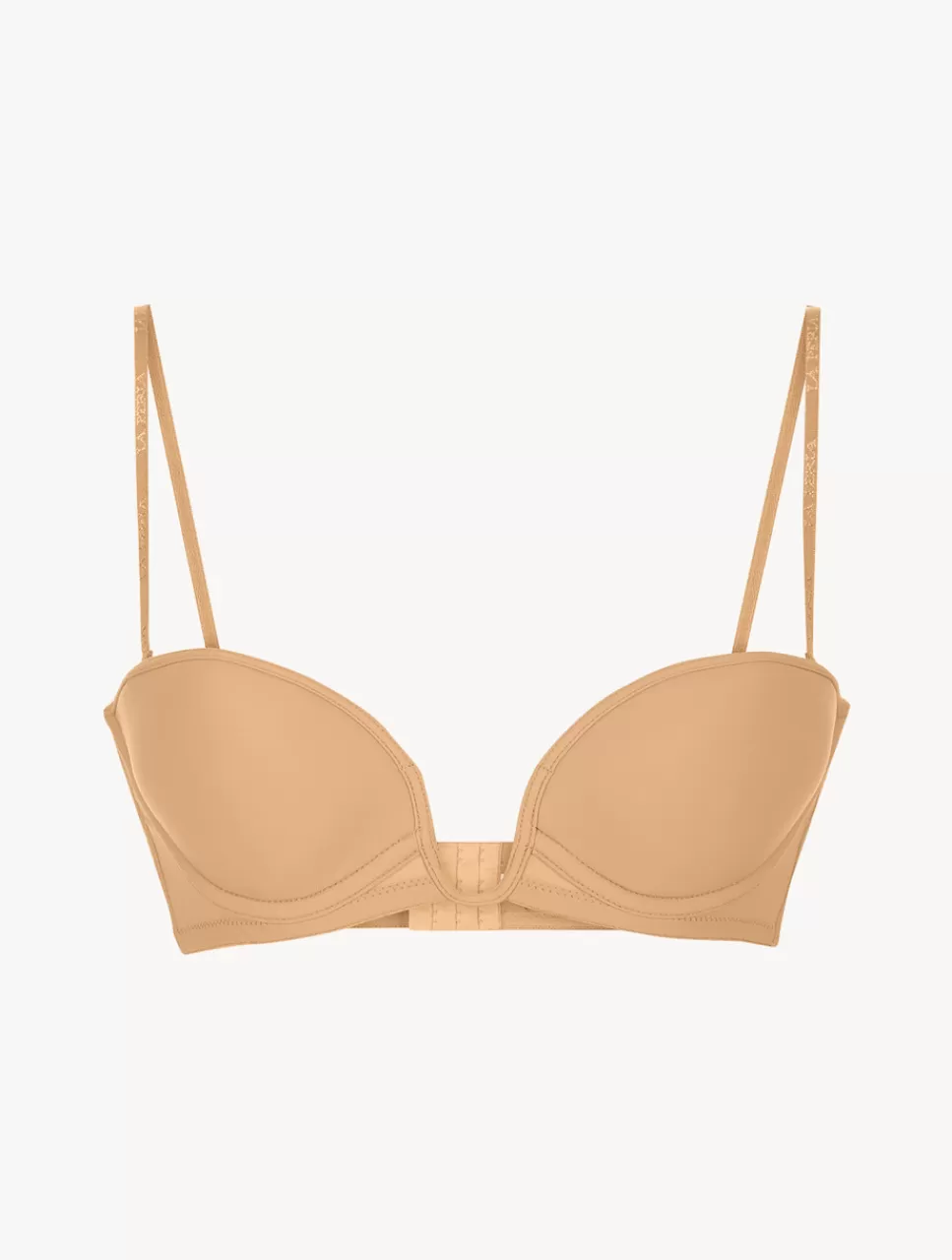 Flash Sale Reggiseno A Fascia Imbottito Con Ferretto E Scollo A U Colore Amaretto A fascia | Con ferretto