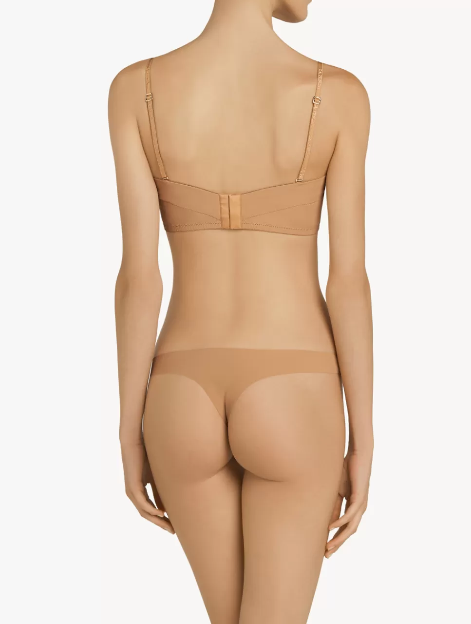 Flash Sale Reggiseno A Fascia Imbottito Con Ferretto E Scollo A U Colore Amaretto A fascia | Con ferretto