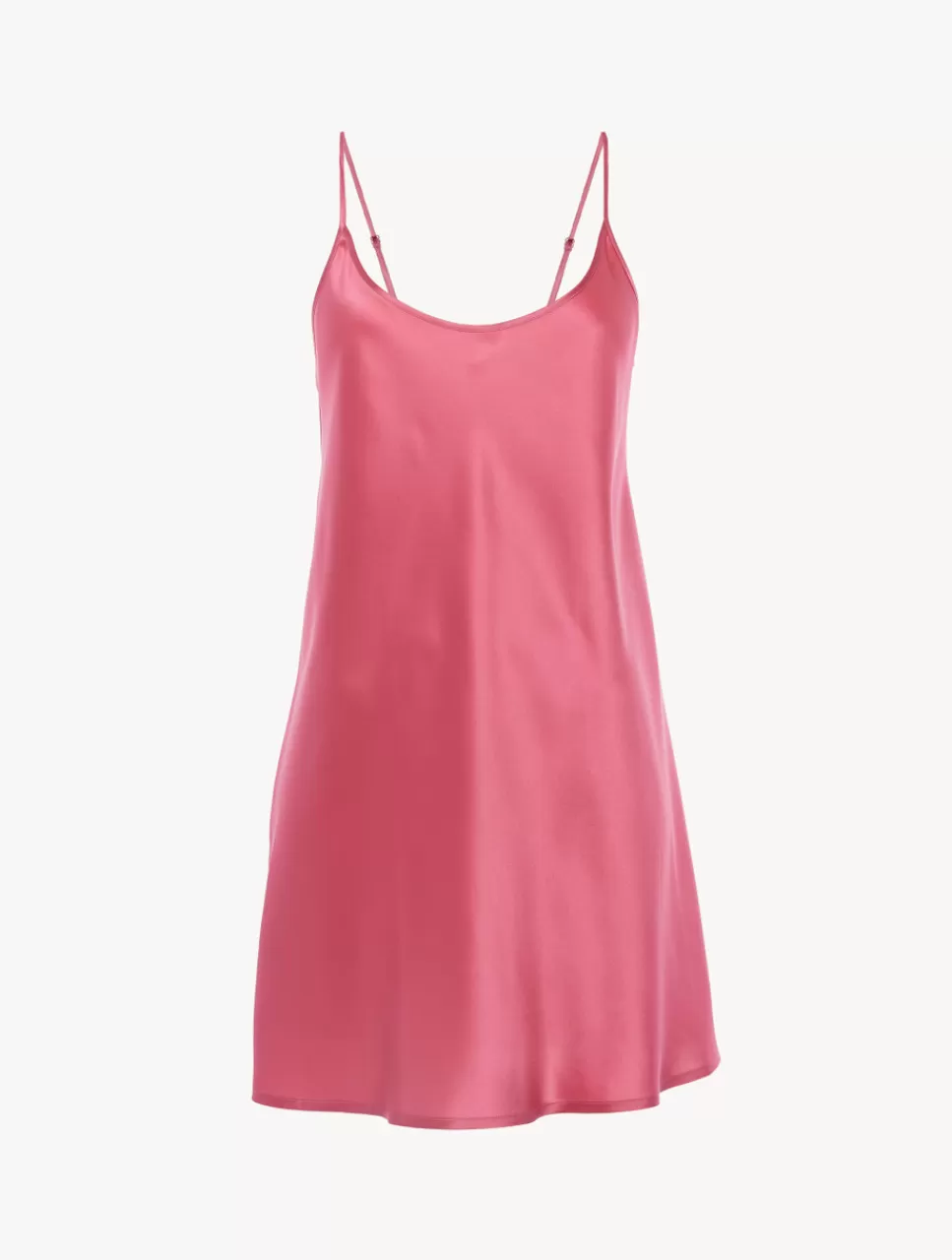 Clearance Sottoveste Corta In Seta Rosa Orchidea Slipdress & Sottovesti | Capi in seta